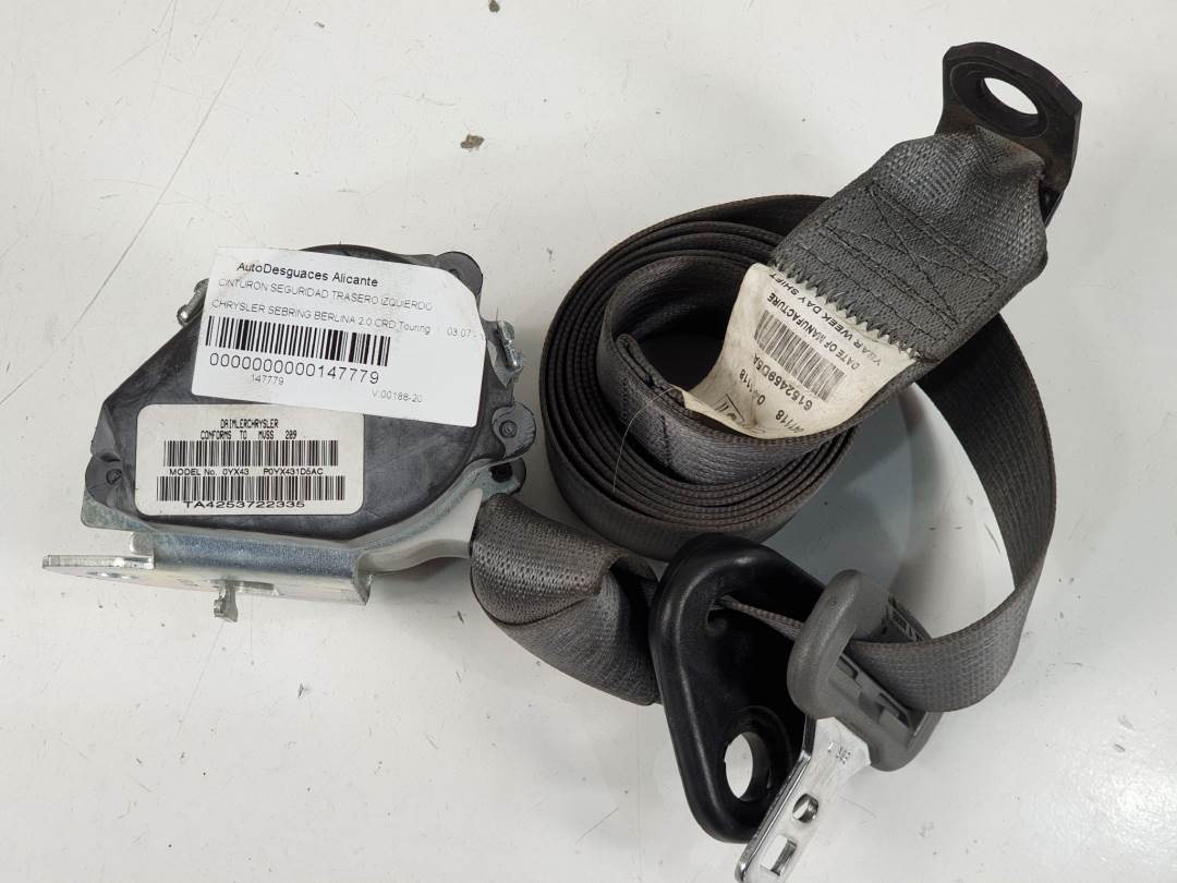 Sicherheitsgurt hinten links - 605635901B - CHRYSLER - SEBRING BERLINA