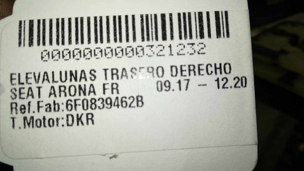 ELEVALUNAS TRASERO DERECHO