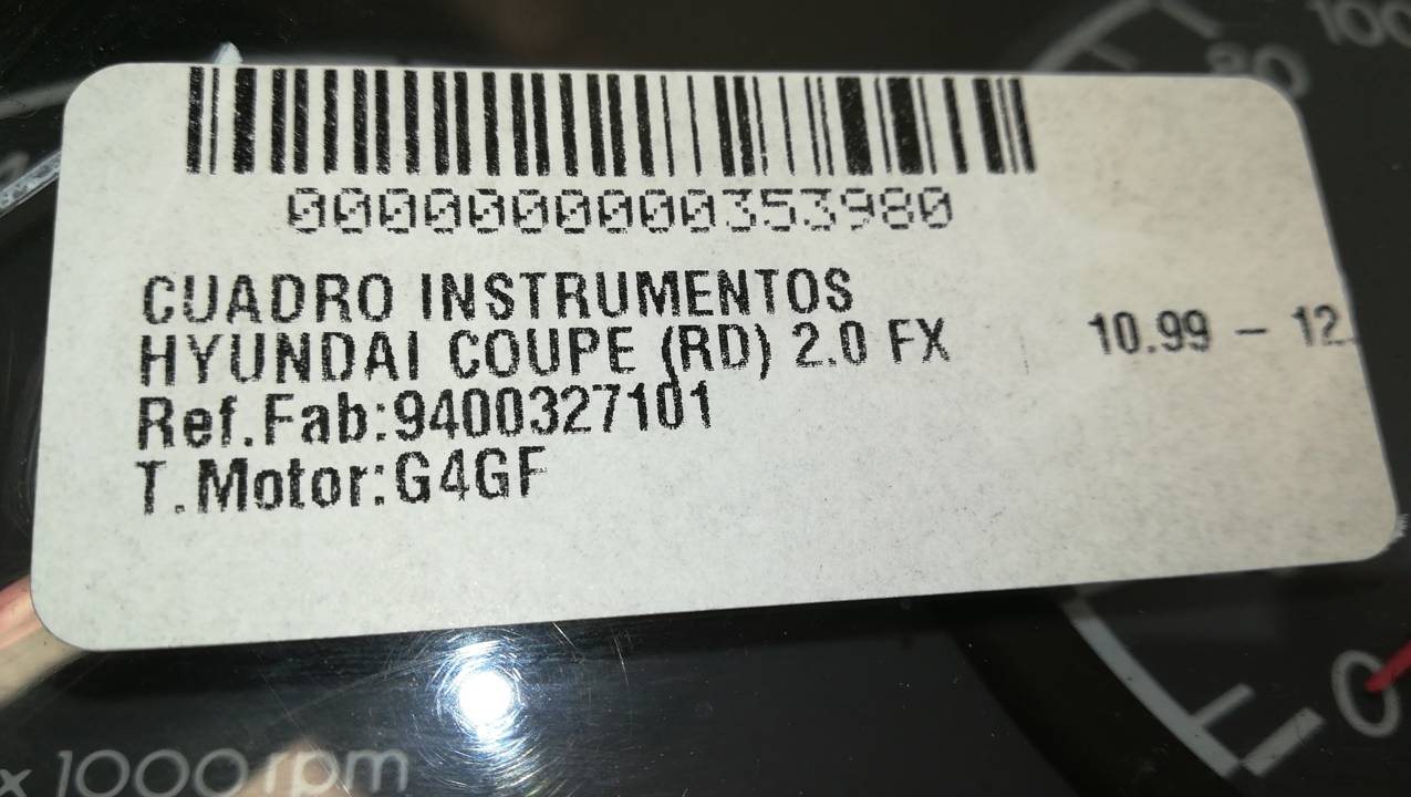 CUADRO INSTRUMENTOS