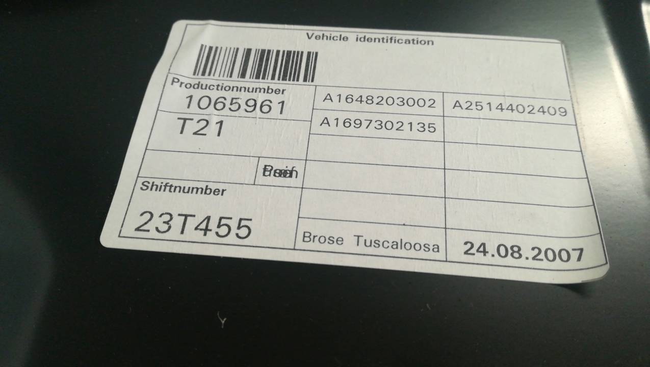 ELEVALUNAS TRASERO IZQUIERDO