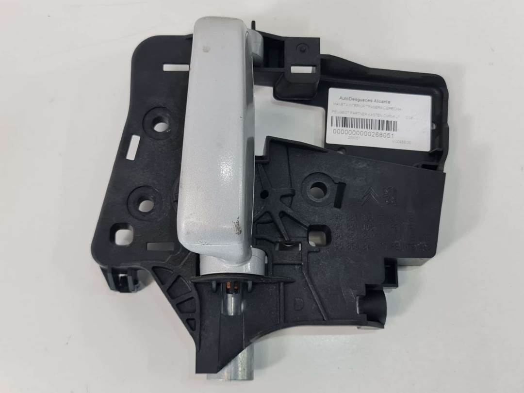 MANETA INTERIOR TRASERA DERECHA - 9682100677 - PEUGEOT - PARTNER KOMBI