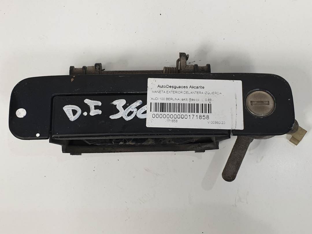 MANETA EXTERIOR DELANTERA IZQUIERDA - 393837205A - AUDI - 100 BERLINA (443)