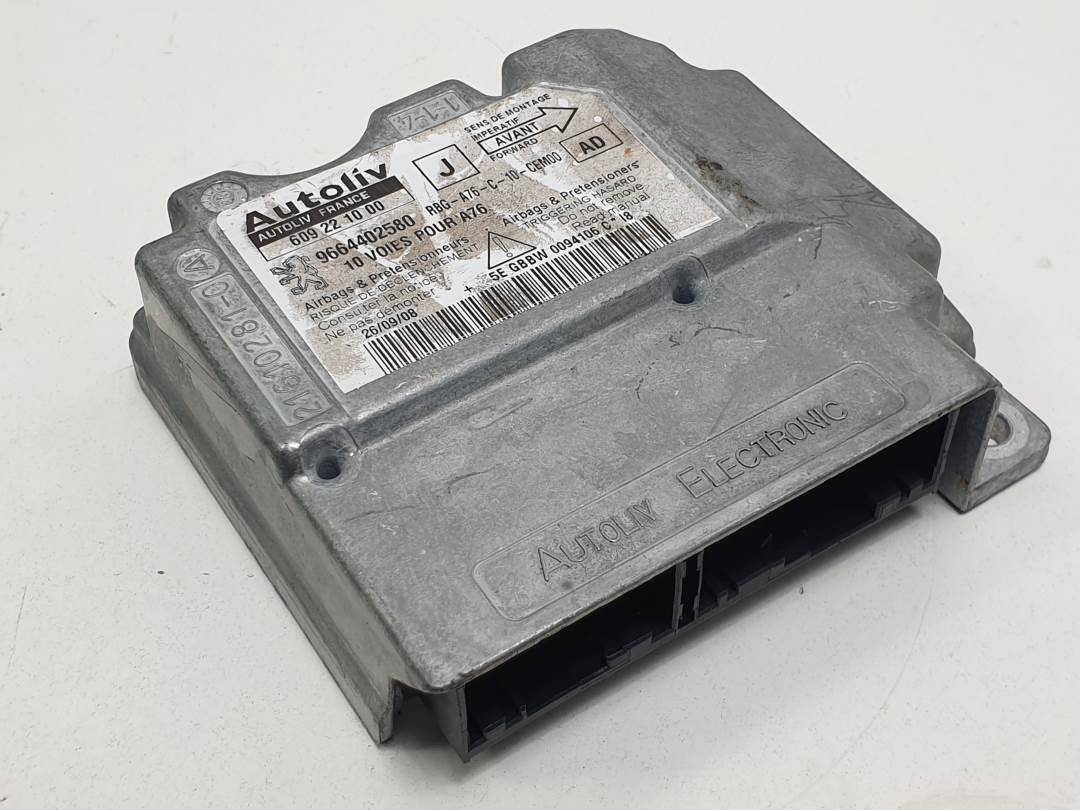 Calculateur d’airbag - 609221000 - PEUGEOT - 207 CC