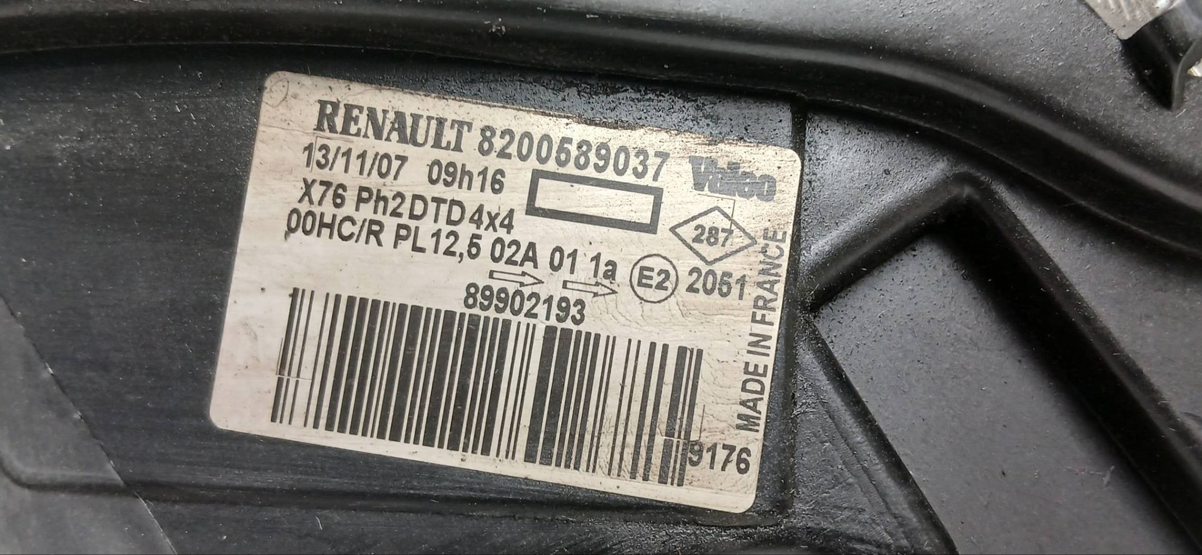 Foto 2 de Faro Derecho Renault Kangoo (f/kc0) (2003–2010)