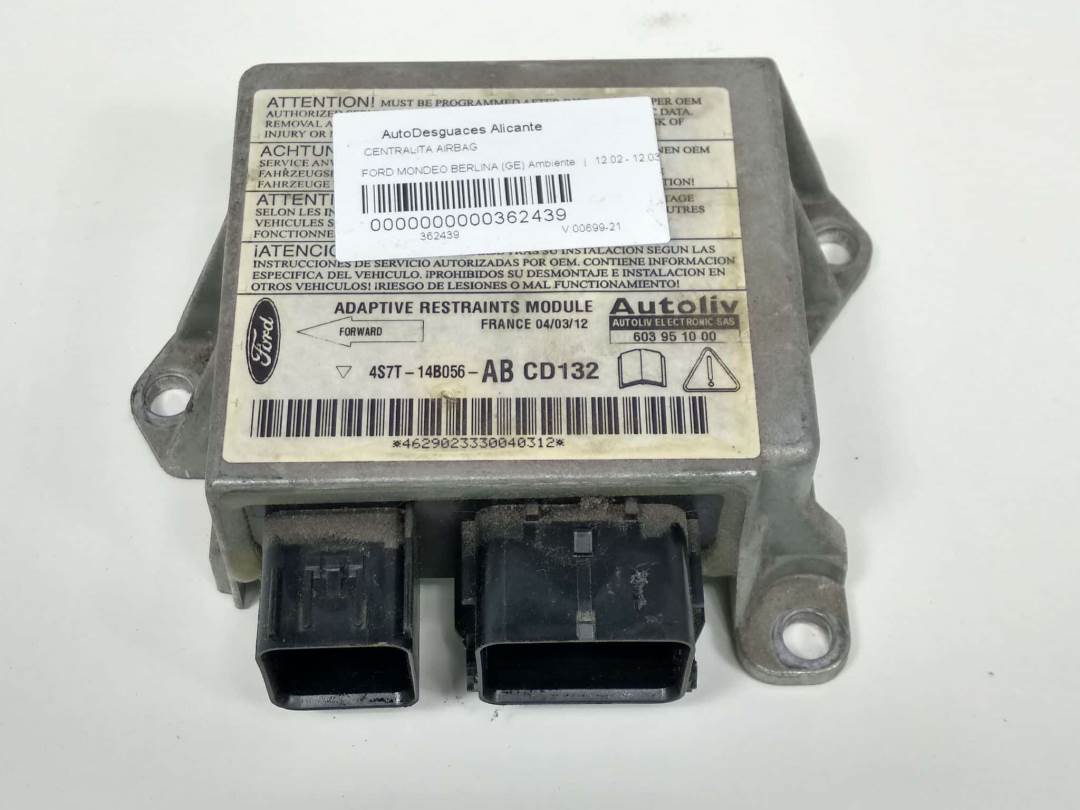 Calculateur d’airbag - 4S7T14B056 - FORD - MONDEO BERLINA (GE)