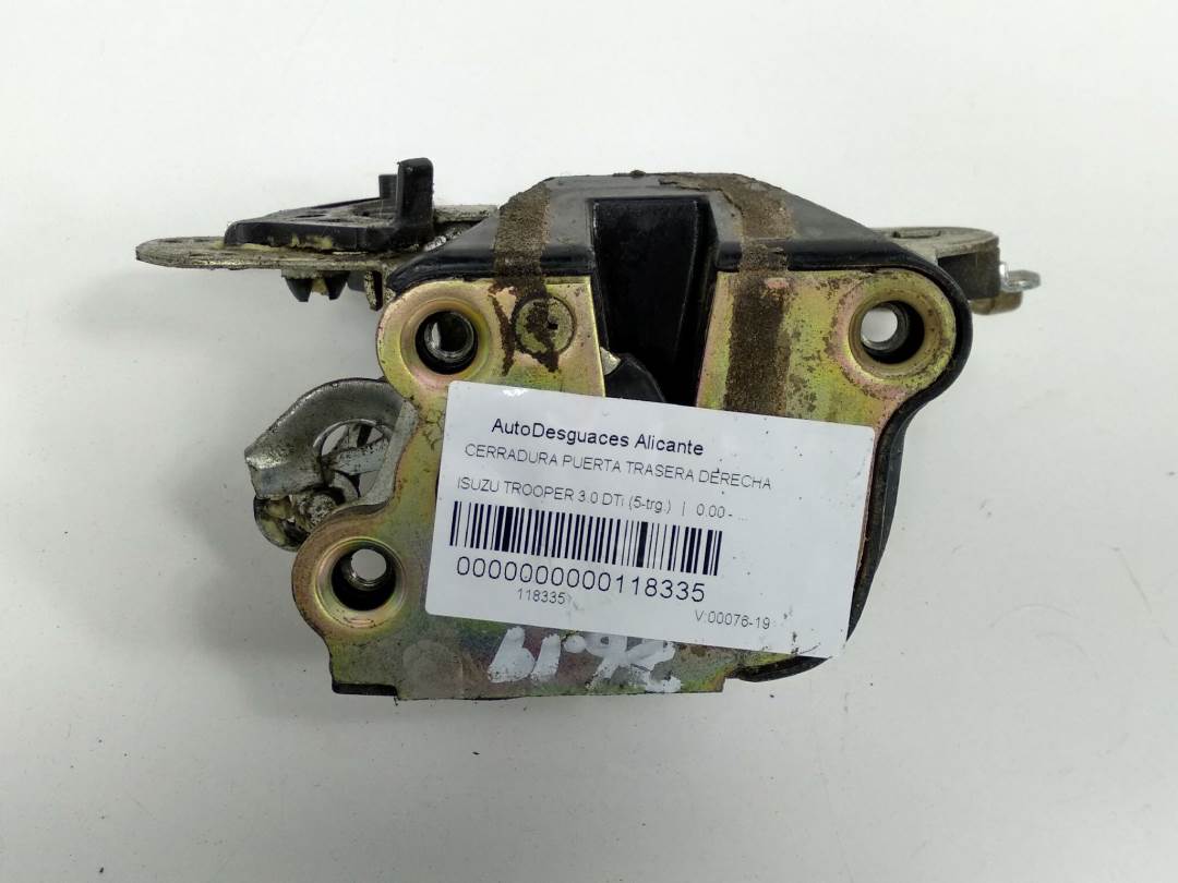 CERRADURA PUERTA TRASERA DERECHA - ISUZU - TROOPER