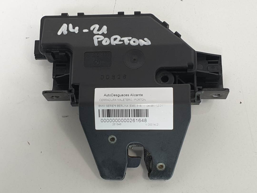CERRADURA MALETERO / PORTON - 8196401 - BMW - SERIE 3 BERLINA (E46)
