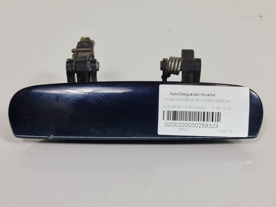 MANETA EXTERIOR DELANTERA DERECHA - 4B0839208A - AUDI - A3 (8L)