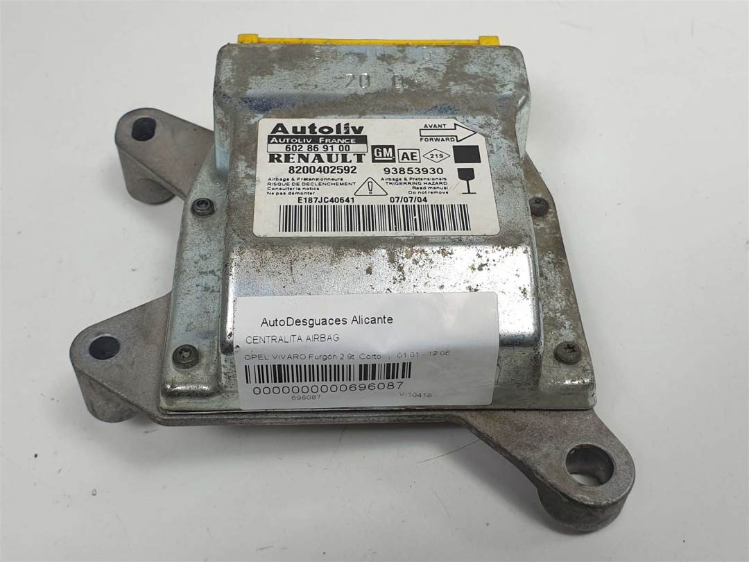 CENTRALITA AIRBAG - 602869100 - OPEL - VIVARO