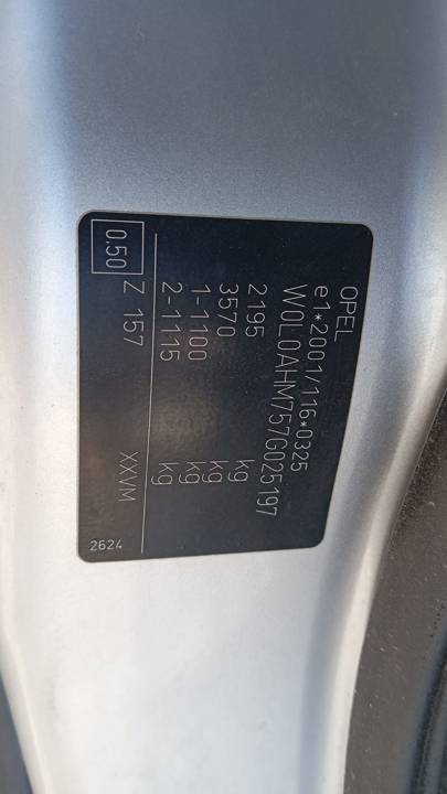 Imagen del vehículo OPEL ZAFIRA B