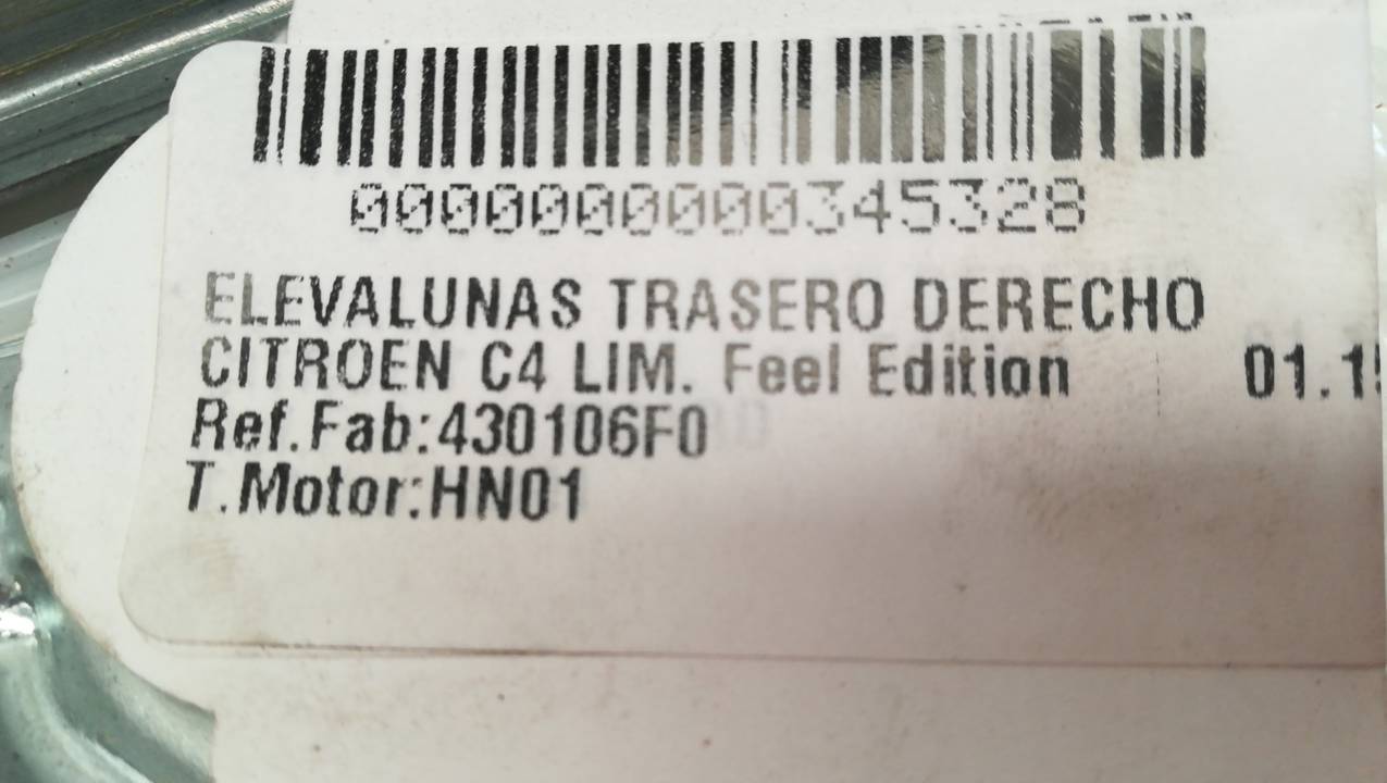 ELEVALUNAS TRASERO DERECHO