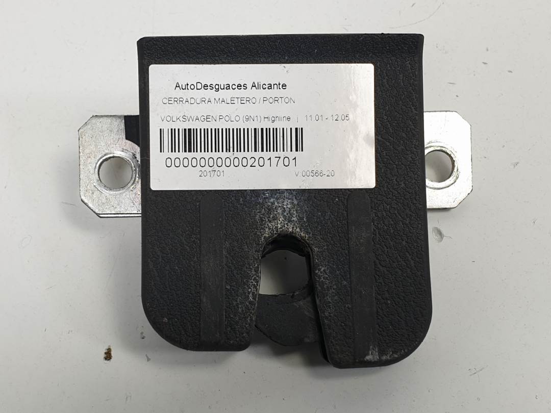CERRADURA MALETERO / PORTON - 6Q6827505B - VOLKSWAGEN - POLO (9N1)