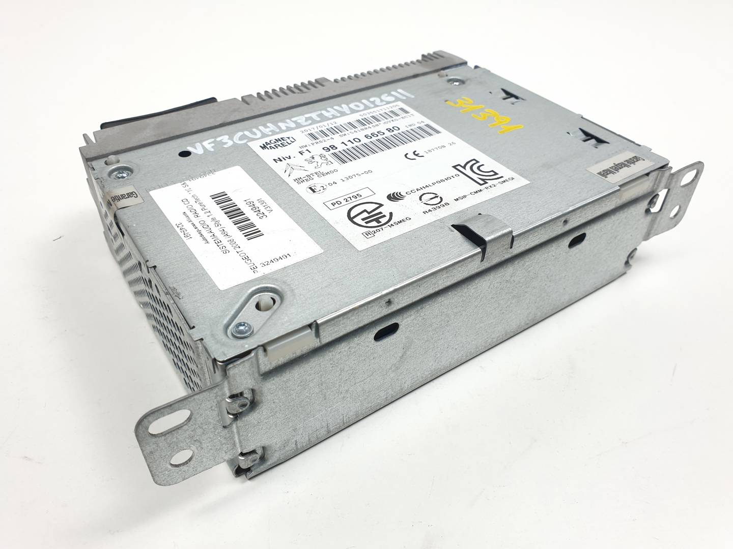 SISTEMA AUDIO / RADIO CD - 9811066580 - PEUGEOT - 2008 (A94)
