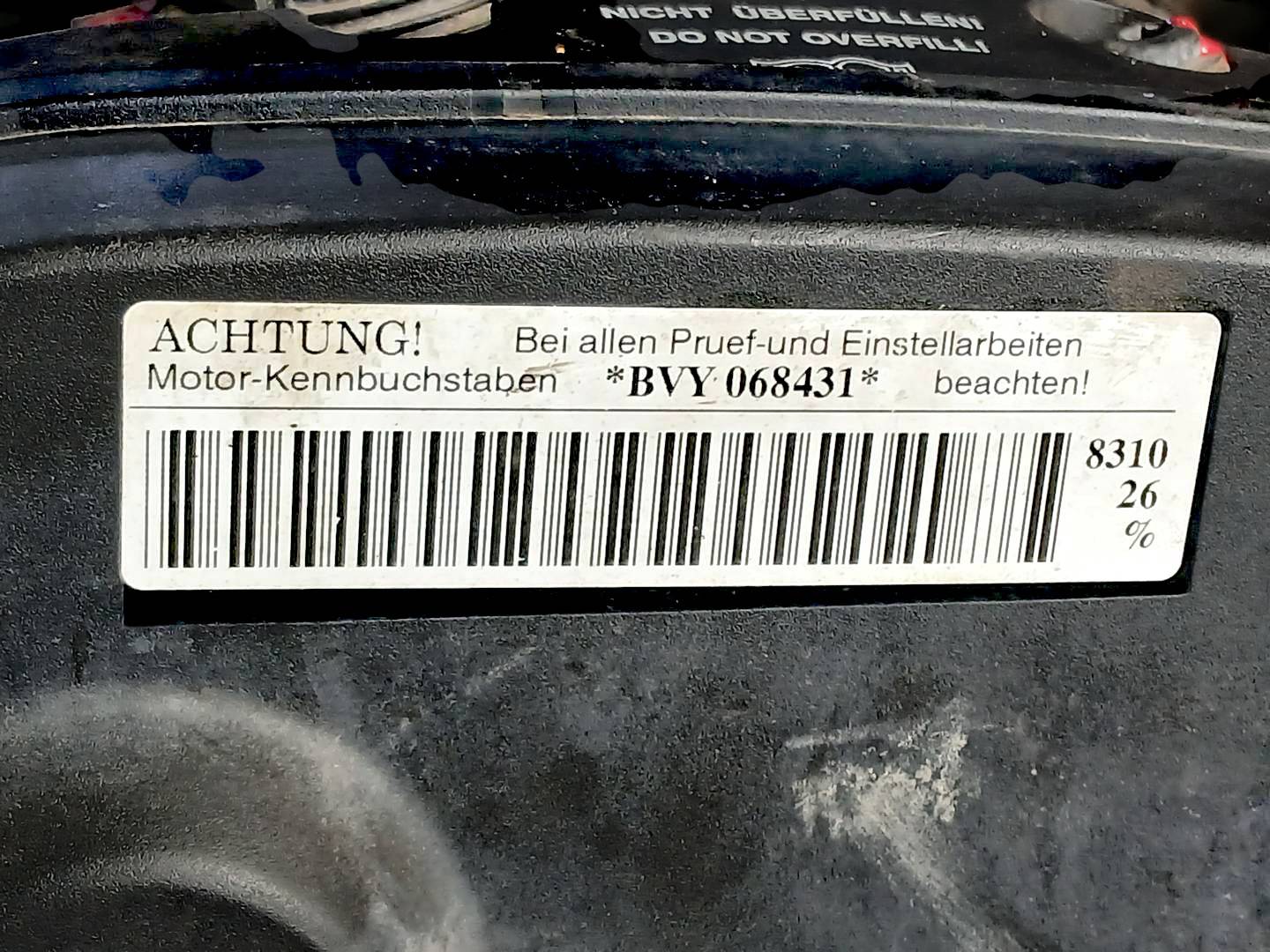 Foto 8 de Motor Completo Volkswagen EOS (1f7) (2006–2010)