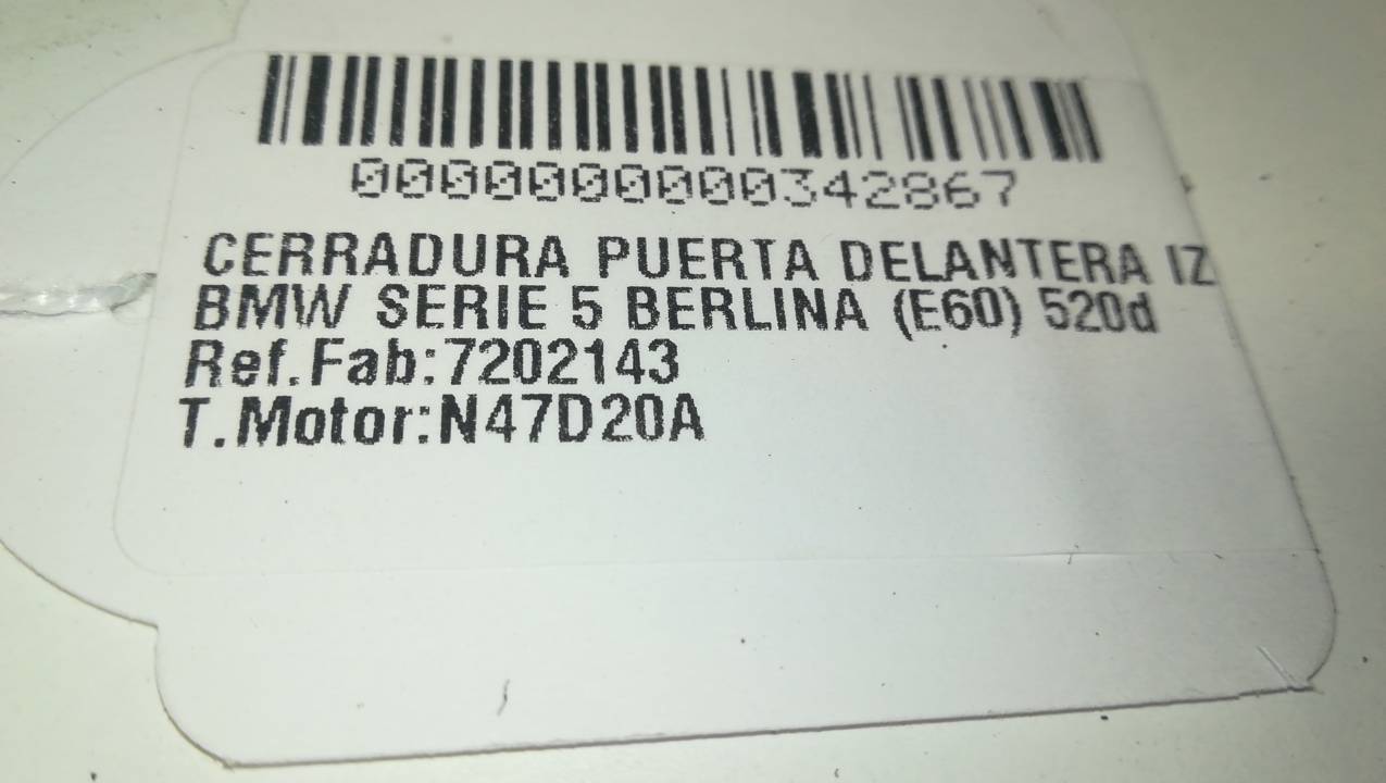 CERRADURA PUERTA DELANTERA IZQUIERDA