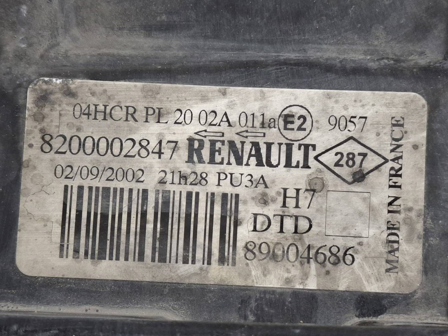 Foto 7 de Faro Izquierdo Renault Laguna II (bg0) (2001–2007)