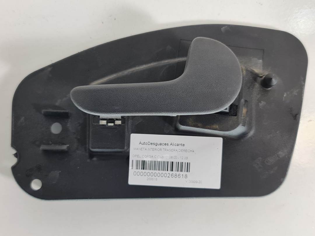 MANETA INTERIOR TRASERA DERECHA - 1310470G - OPEL - CORSA C