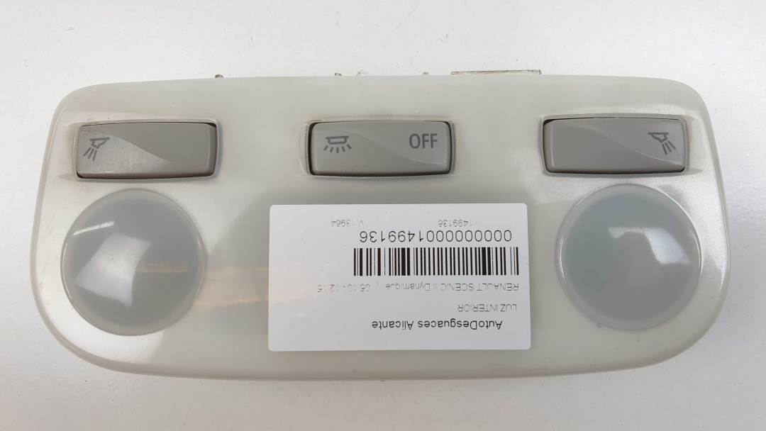 LUZ INTERIOR - 264300008R - RENAULT - SCENIC III (JZ)