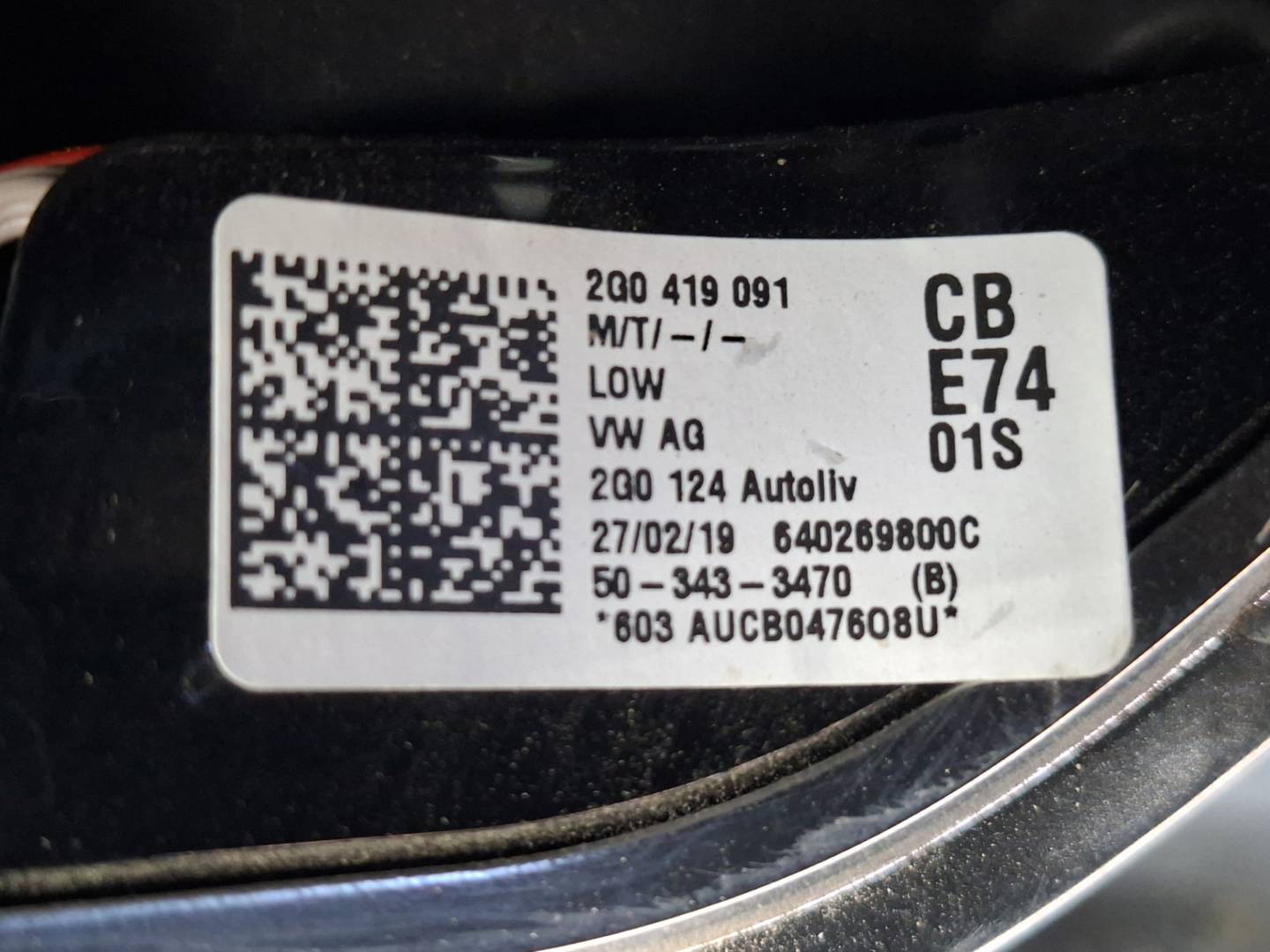 Foto 3 de Volante Volkswagen Polo (6c1) (2014–2017)