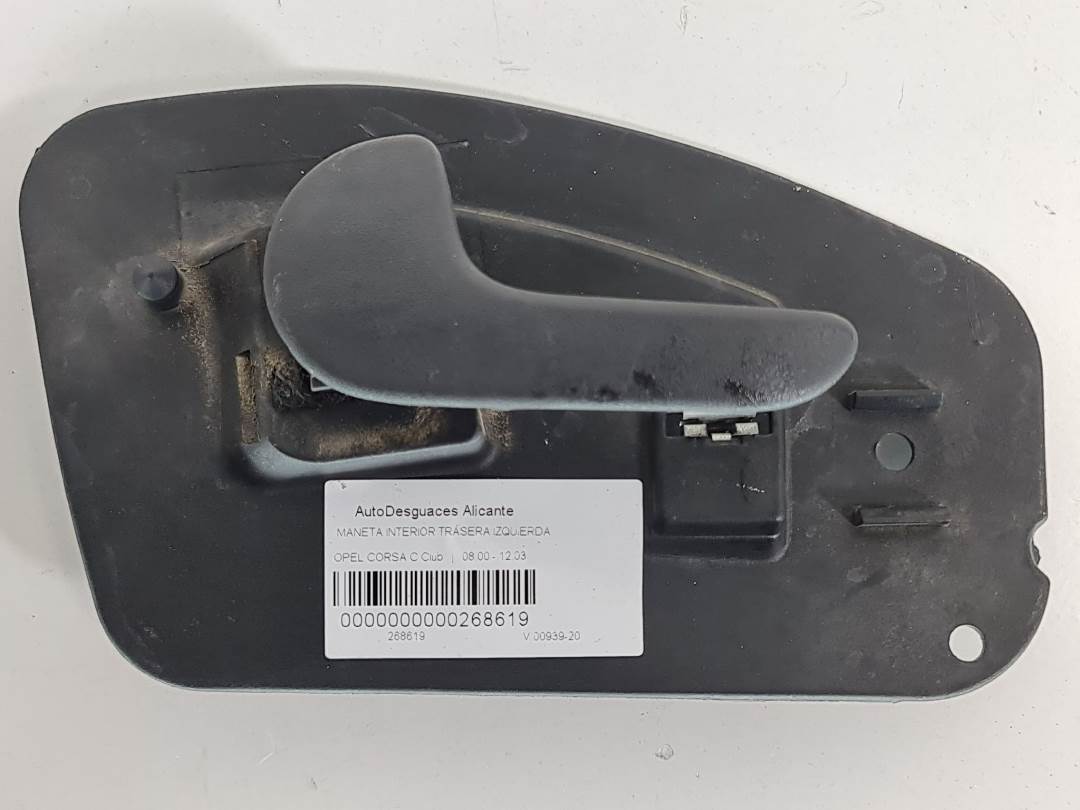 MANETA INTERIOR TRASERA IZQUIERDA - 13104269G - OPEL - CORSA C