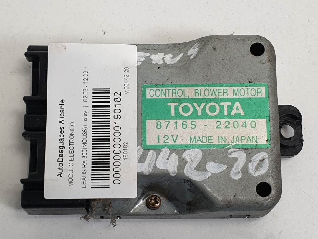 MODULO ELECTRONICO - 8716522040 - LEXUS - RX300 (MCU15)