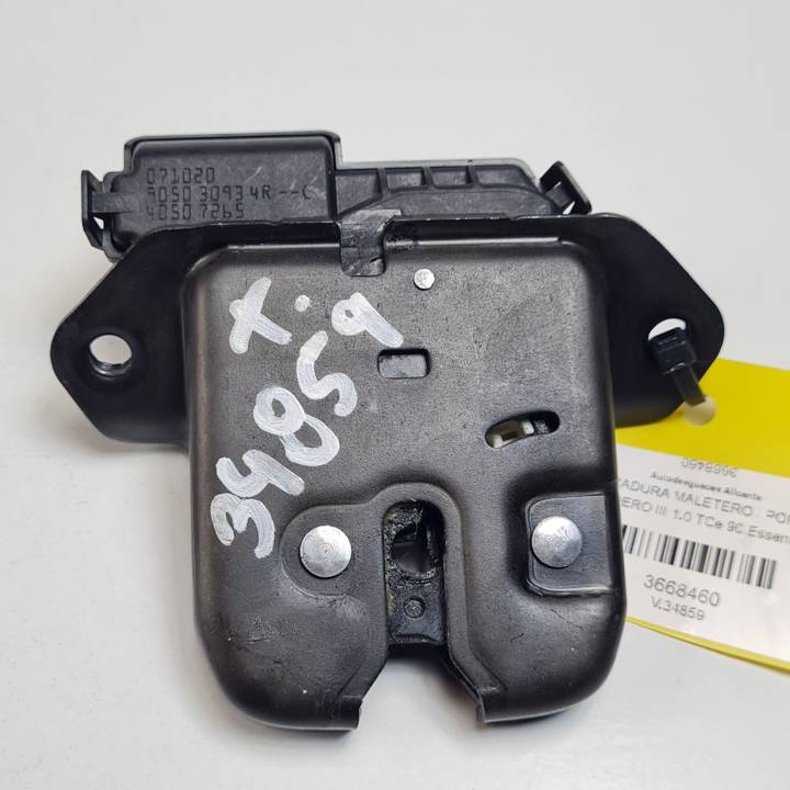 CERRADURA MALETERO / PORTON 905030934R DACIA SANDERO III Autodesguaces Alicante