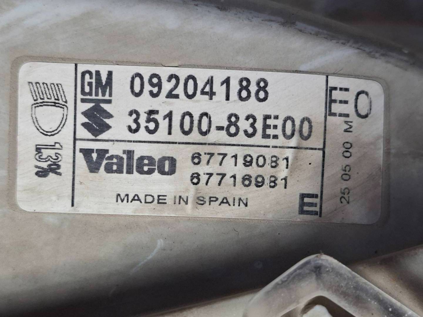 Foto 6 de Faro Derecho Opel Agila (2000–2003)