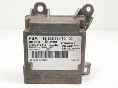 CENTRALITA AIRBAG 0285010112 PEUGEOT 207 Autodesguaces Alicante